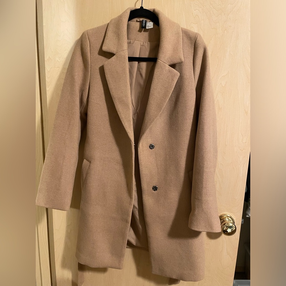 Women’s Tan Tie Belt Coat
